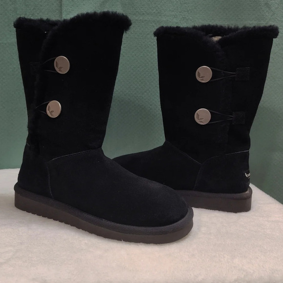Koolaburra by UGG Black Kinslei Winter Boots Size 6 - Picture 3 of 6